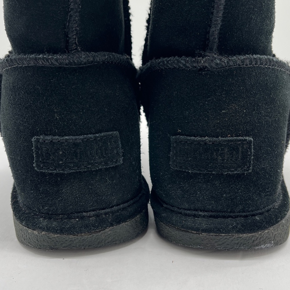 Bjorndal‎ Suede Fur Lined Boots High Womens 7 Black Cabin Cottage Boho - Picture 9 of 17